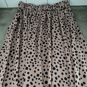 Pink and black SHEIN midi skirt size XL.